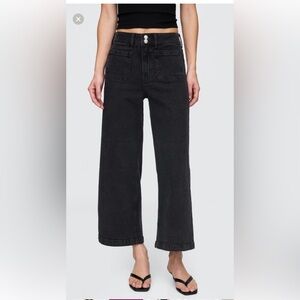 NWT Gap High Rise Stride Wide-Leg Ankle Jeans Sz 29